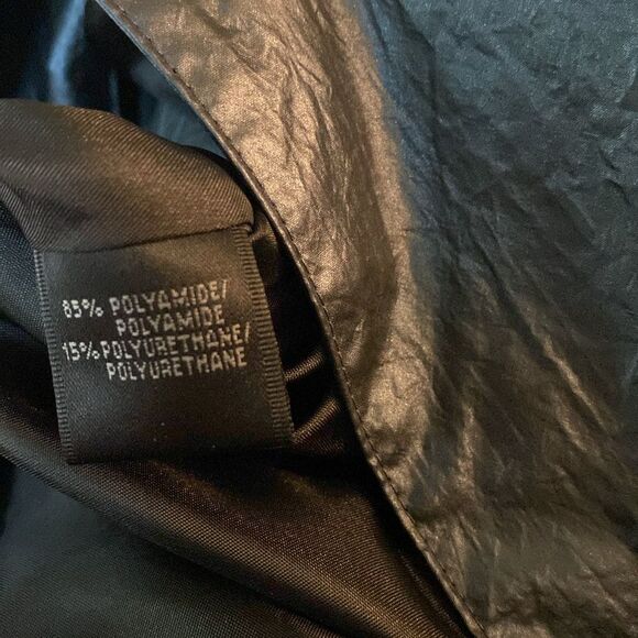 Lafayette 148 Classic Trench Metallic Coat Front Tie Blue-Gray 8 - Picture 6 of 8